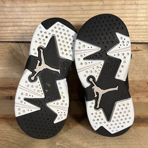 RARE Size 7C - Nike Air Jordan 6 (TD) “Chrome Metallic Silver” Shoes DX6179-001 - Picture 8 of 12